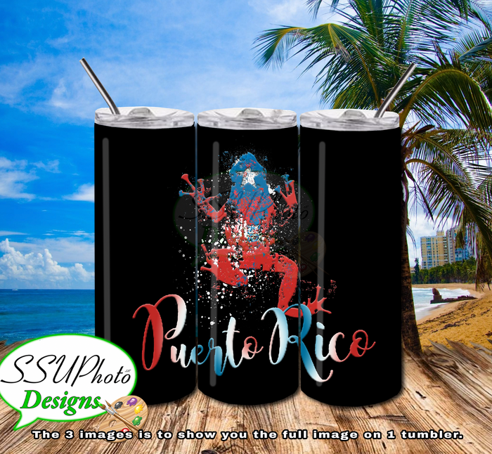 Puerto Rico Frog Tumbler