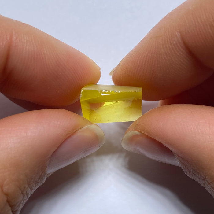 Pulled Czochralski  Canary Yellow Sapphire