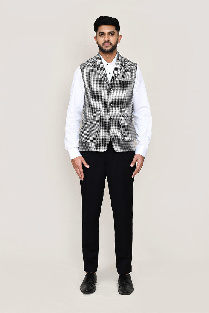 Pure White Art Silk Three Piece Suit Set