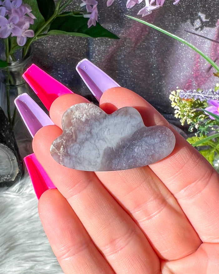 Purple Chalcedony Cloud Cabochon