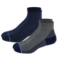 Quarter Compression Socks | Dr Motion Half-Cushion | Stripes (2 Pack)