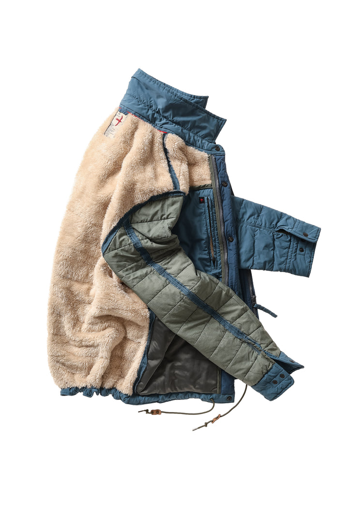 Quilted Superfleece Jacket - Gas Blue