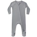 Quincy Mae - Bamboo 2-Way Zipper Footie - Slate
