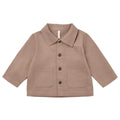 Quincy Mae - Collared Utility Jacket - Almond