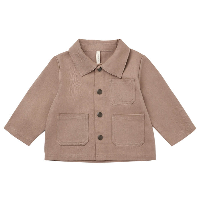 Quincy Mae - Collared Utility Jacket - Almond
