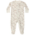 Quincy Mae - Organic 2-Way Zipper Footie - Floral Vine
