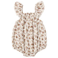 Quincy Mae - Organic Bubble Romper - Vintage Bloom-Footies + Rompers (Fashion)-0-3M-Posh Baby