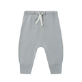 Quincy Mae - Organic Drawstring Pants - Steel Blue-Bottoms-0-3M-Posh Baby