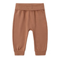Quincy Mae - Organic Fold Over Pant - Poppy-Bottoms-0-3M-Posh Baby