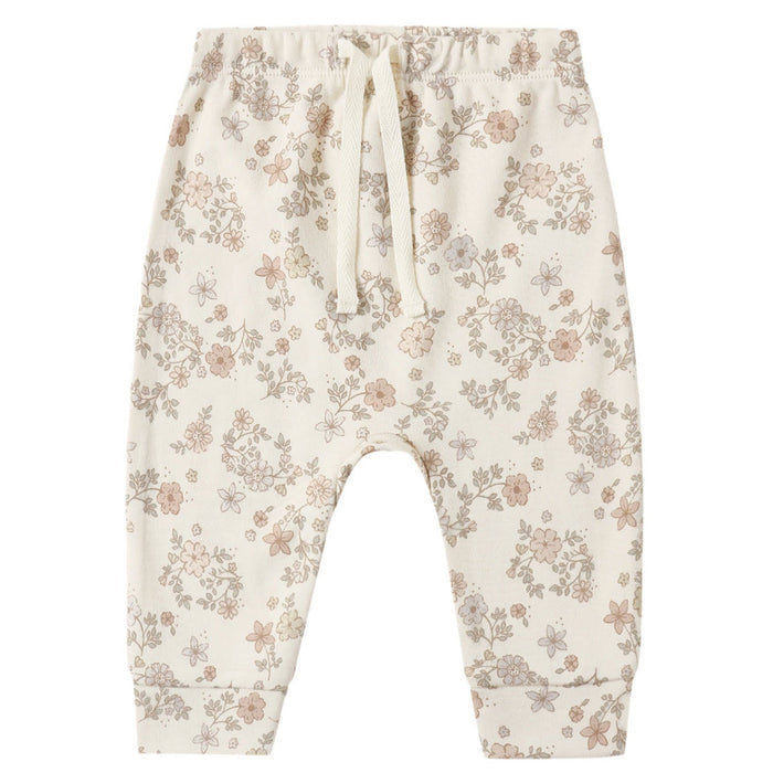 Quincy Mae - Organic Jersey Sweatpant - Floral Vine