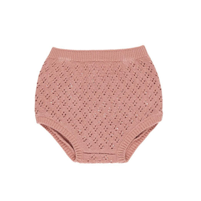 Quincy Mae - Organic Knit Bloomer - Lipstick-Bottoms-0-3M-Posh Baby