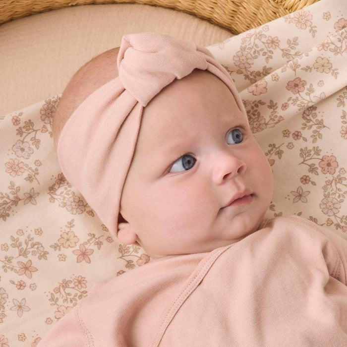 Quincy Mae - Organic Knotted Headband - Dusty Rose