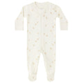 Quincy Mae - Organic Long Sleeve Zipper Footie - Baby Chicks-Footies + Rompers (Basic)-Preemie-Posh Baby