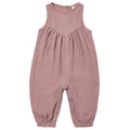 Quincy Mae - Organic Muslin Tank Romper - Mulberry