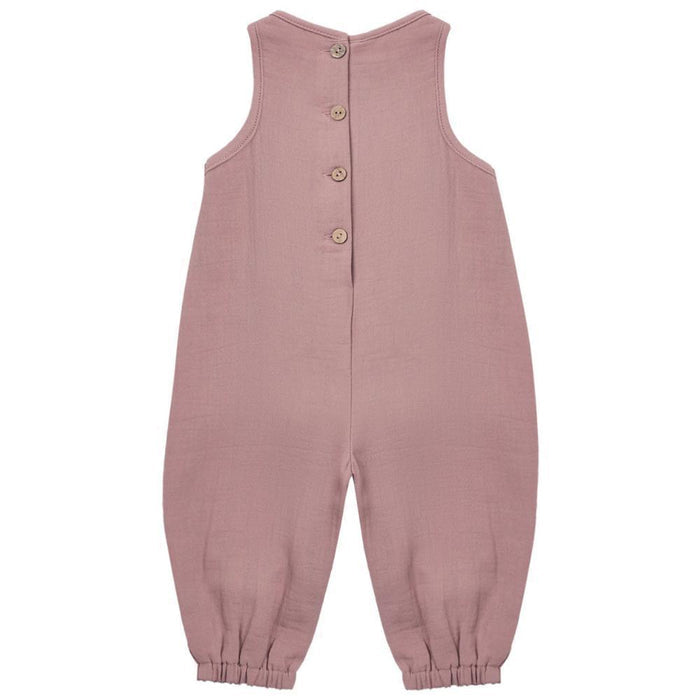 Quincy Mae - Organic Muslin Tank Romper - Mulberry