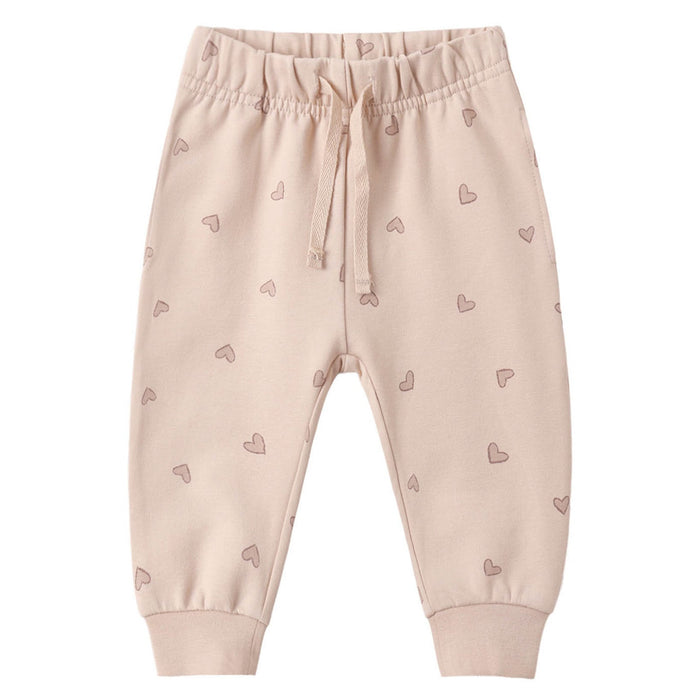 Quincy Mae - Organic Relaxed Sweatpant - Hearts