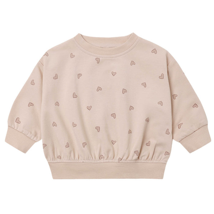 Quincy Mae - Organic Relaxed Sweatshirt - Hearts
