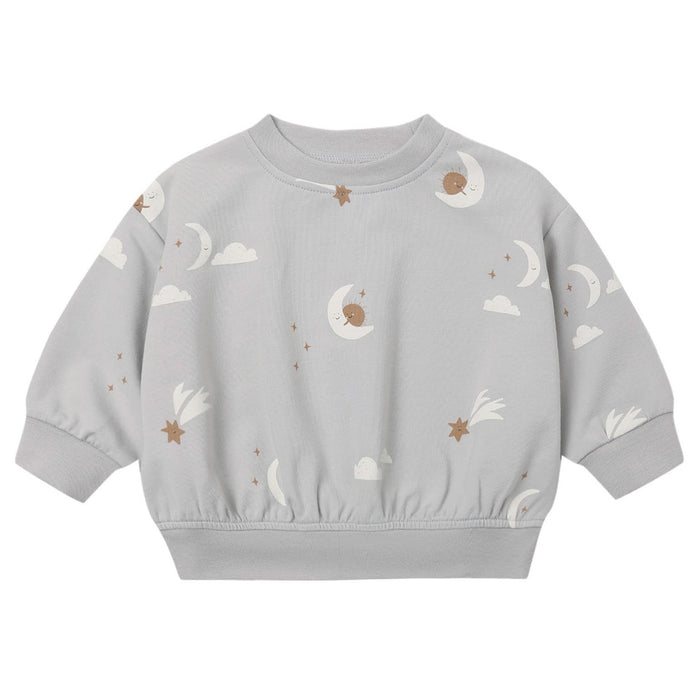Quincy Mae - Organic Relaxed Sweatshirt - Sky Friends