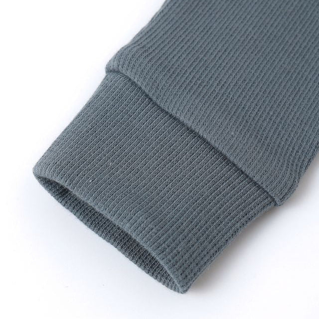 Quincy Mae - Organic Ribbed Legging - Ocean-Bottoms-0-3M-Posh Baby