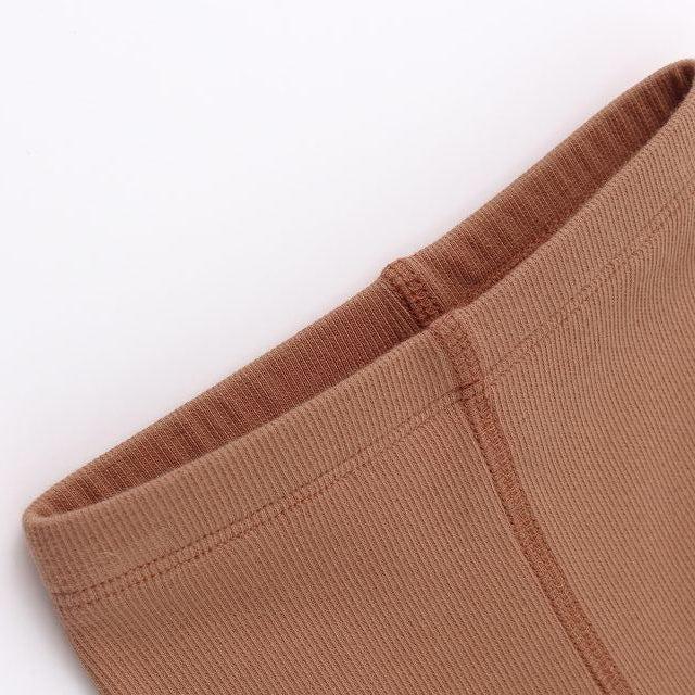 Quincy Mae - Organic Ribbed Legging - Poppy-Bottoms-0-3M-Posh Baby