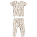 Quincy Mae - Short Sleeve Bamboo Pajama Set - Wildflower-Pajama Sets-0-3M-Posh Baby