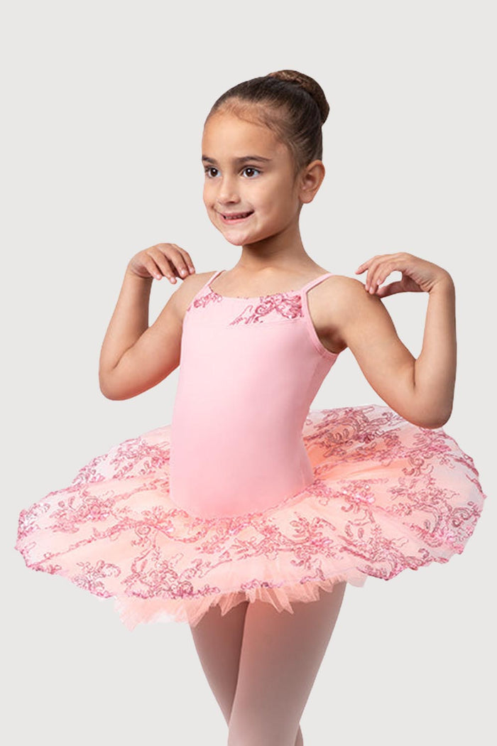 R0820G - Bloch 'Perlaida' Sequin Overlay Girls Tutu Dress