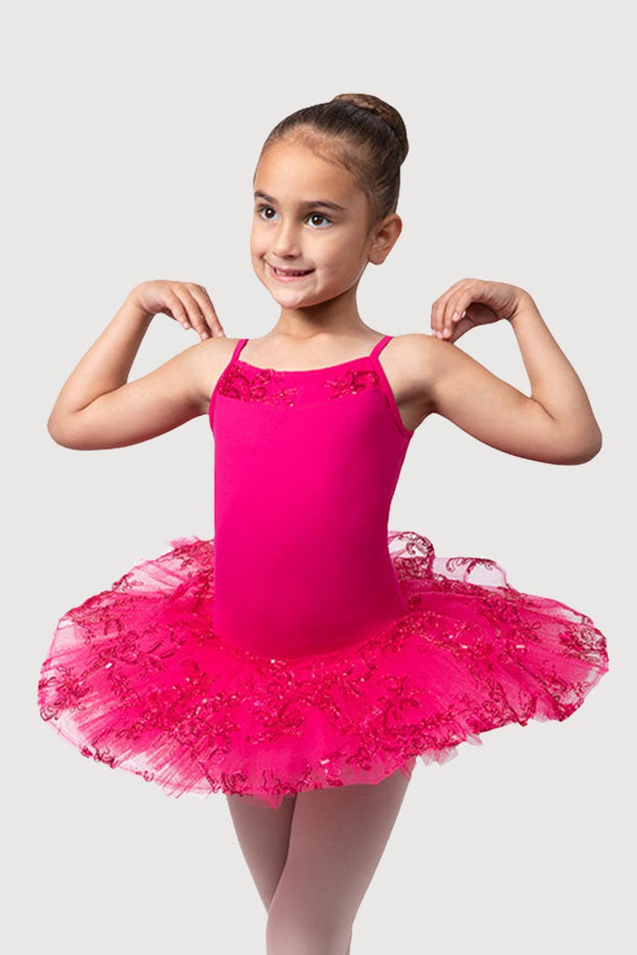 R0820G - Bloch 'Perlaida' Sequin Overlay Girls Tutu Dress