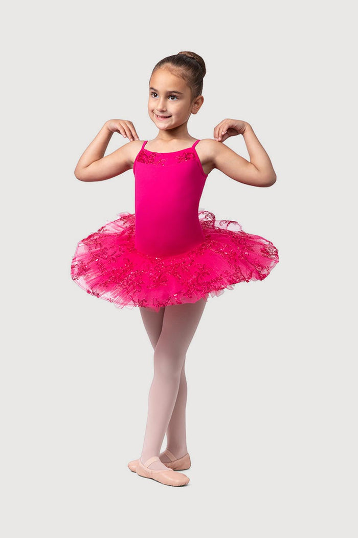 R0820G - Bloch 'Perlaida' Sequin Overlay Girls Tutu Dress