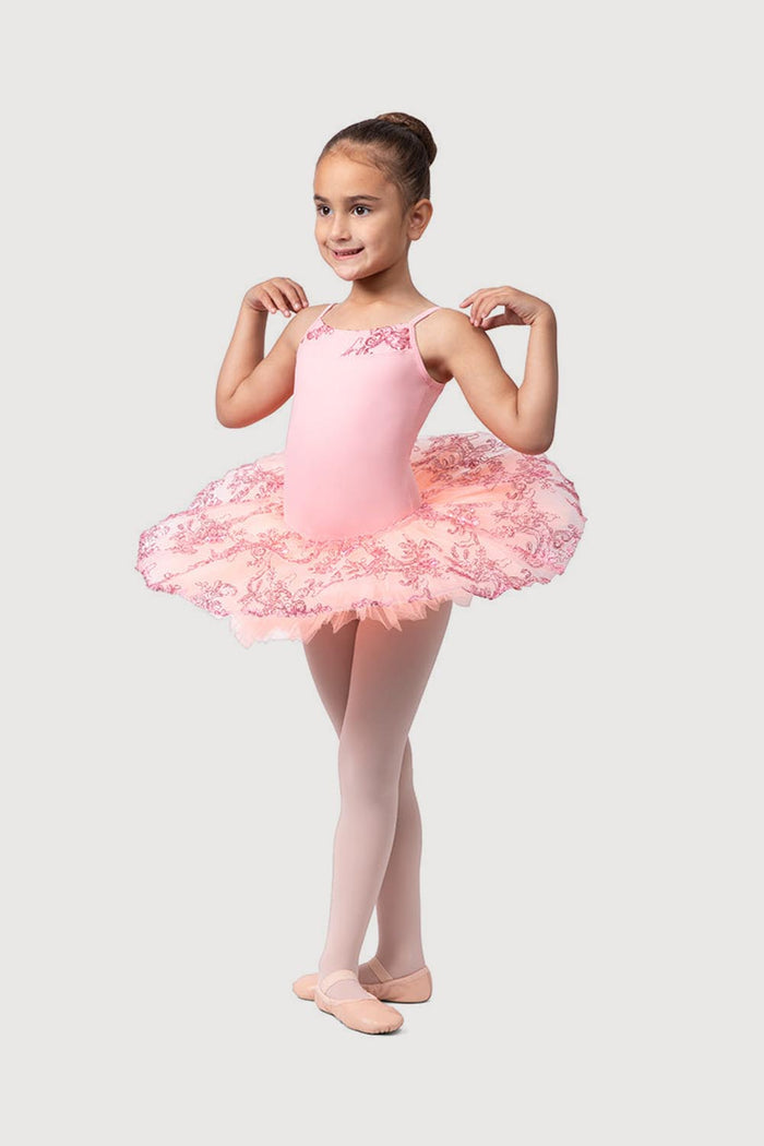 R0820G - Bloch 'Perlaida' Sequin Overlay Girls Tutu Dress