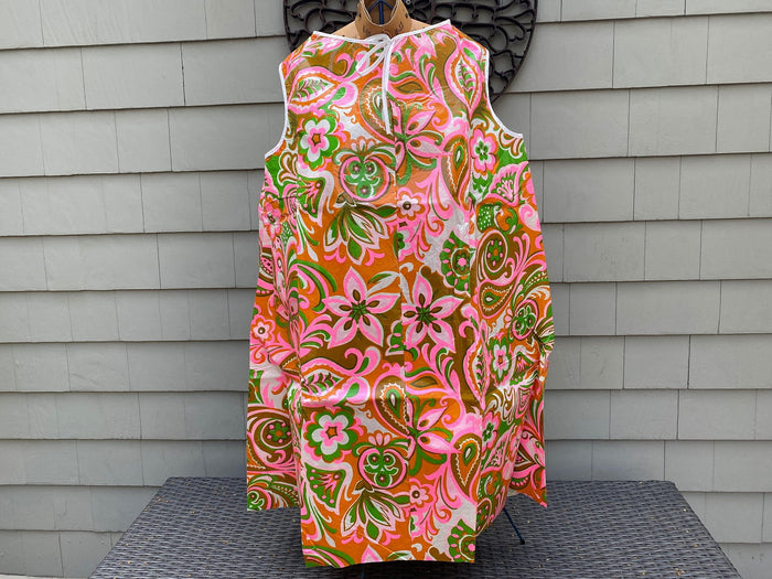 Rare 1960s Almost Paper Tent Dress by Flower Modes at Duckwells