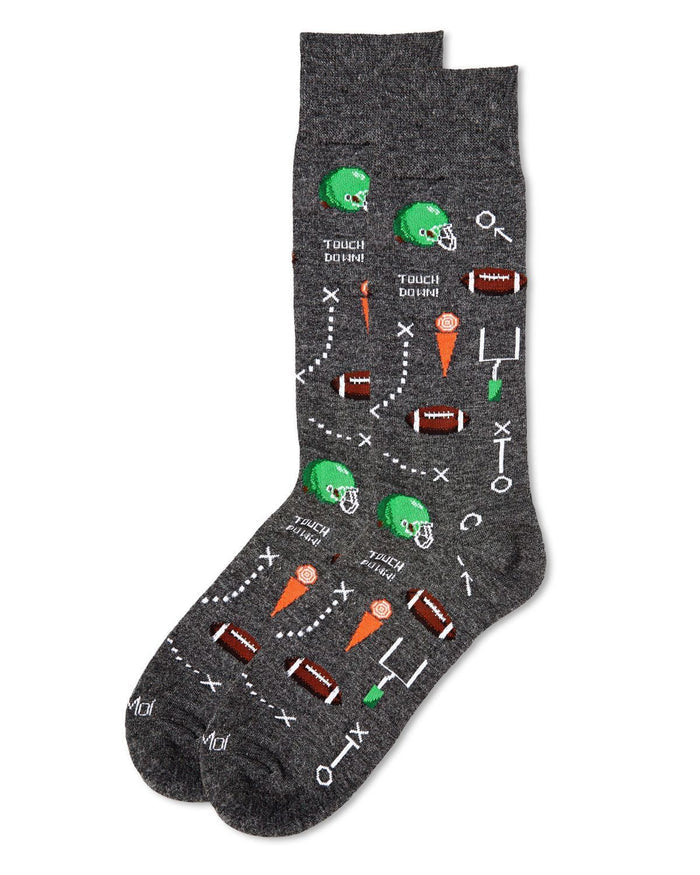 Ready For Football Socks in Charcoal - Madison's Niche
