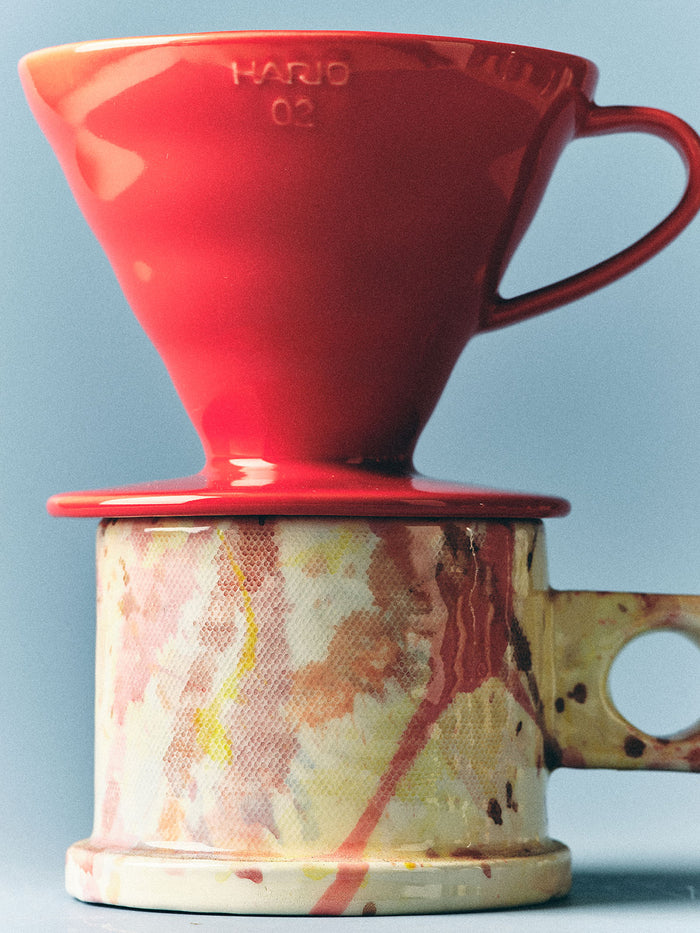 Red Ceramic V60 02 Dripper