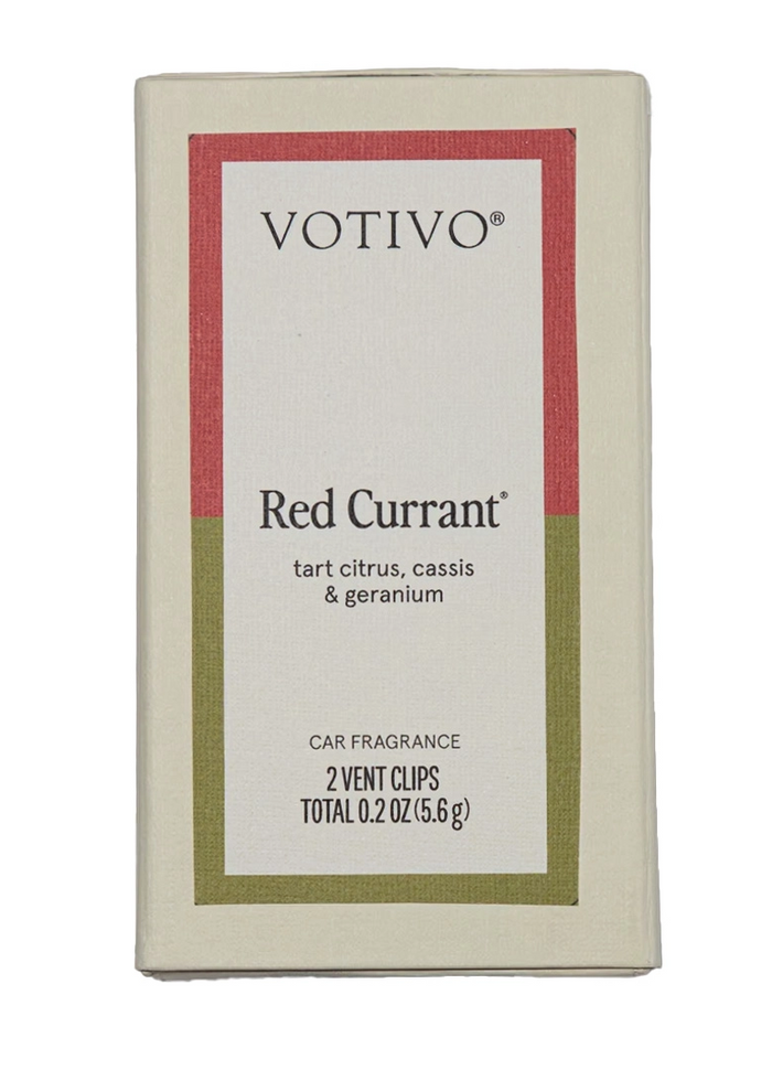 votivo vent clip car freshener red currant