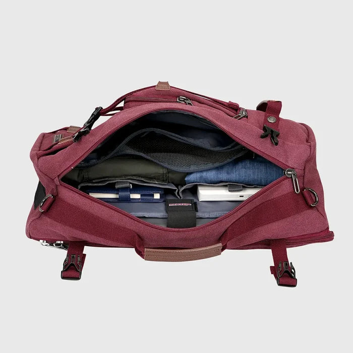 WITZMAN A519-2 canvas travel backpack product view 24