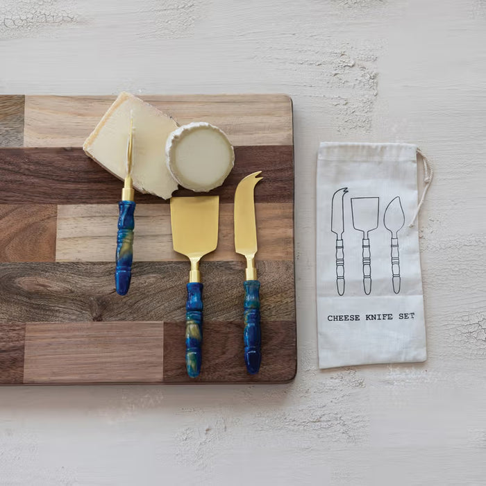 Resin Set of 3 Cheese Knives - Madison's Niche