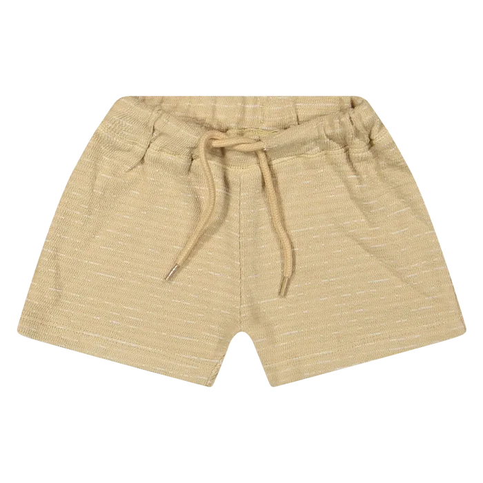 Riffle (Amsterdam) - Organic Boxy Tee & Short Set - Sand Stripe-Sets-1M-Posh Baby
