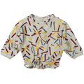 Riffle Amsterdam - Organic Cinched Hem Long Sleeve - Confetti-Long Sleeves-3-6M (62)-Posh Baby