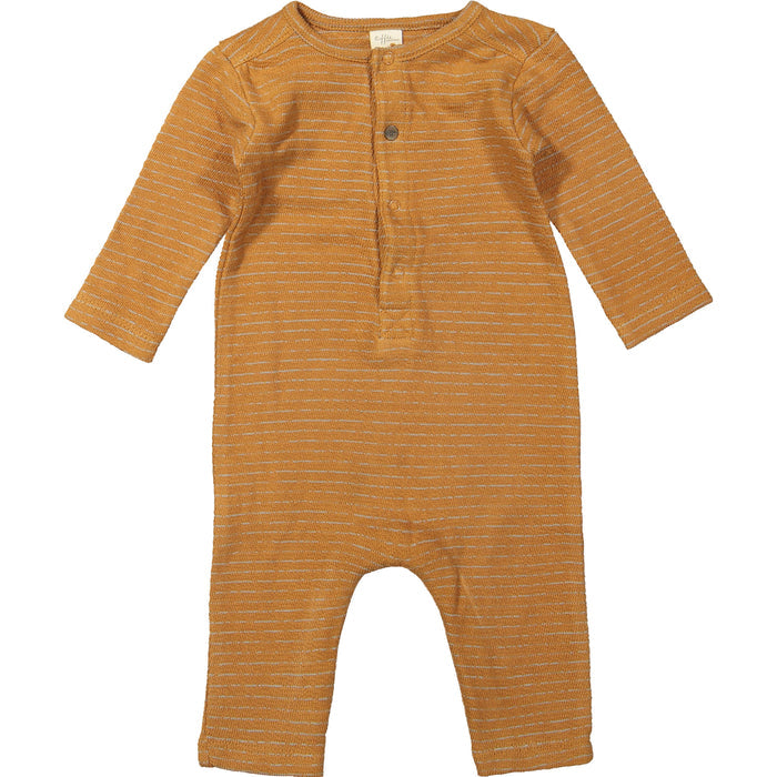 Riffle (Amsterdam) - Organic Cotton Romper - Sky Stripes-Footies + Rompers (Fashion)-0-3M (1M)-Posh Baby