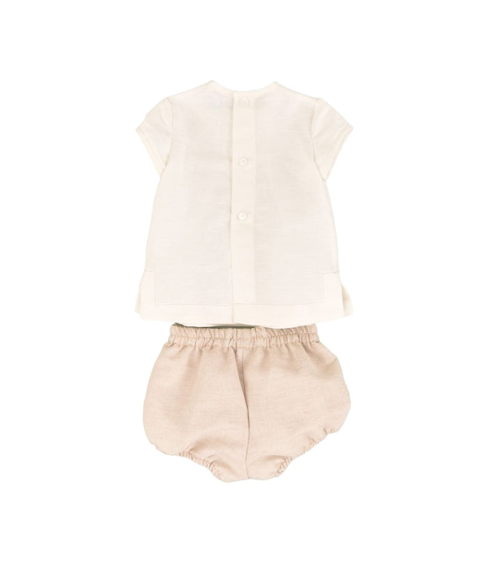 River Beige 2-Piece Baby Boy Set