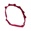 Rosebud Burgundy Velvet Headband Wrap