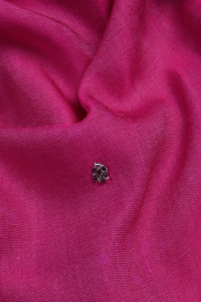 Royal Pink Embroidered Silk Saree