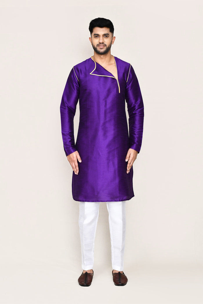Royal Purple Art Silk Kurta Set
