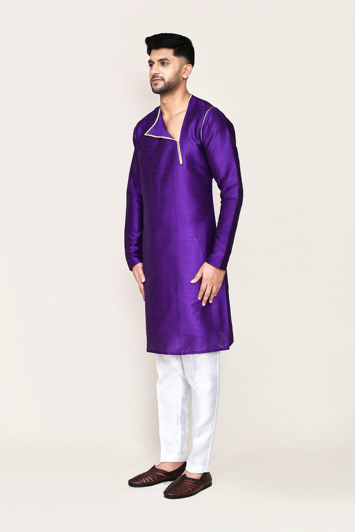 Royal Purple Art Silk Kurta Set