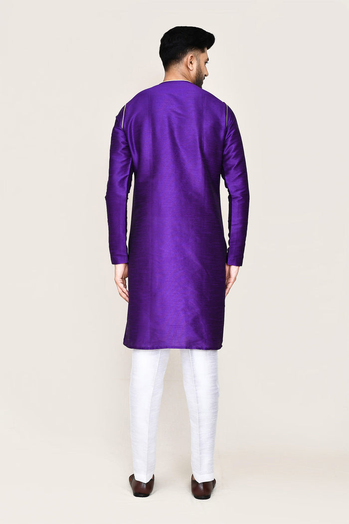 Royal Purple Art Silk Kurta Set