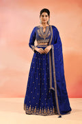Royal Sapphire All Over Embroidered Lehenga Set