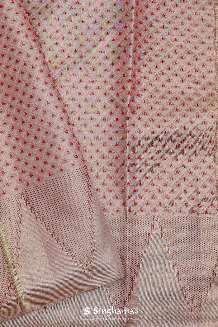 Rust Brown Kanjivaram Saree