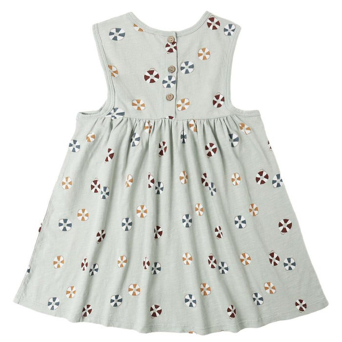 Rylee & Cru - Organic Tank Dress - Sea Floaties-Dresses-0-3M-Posh Baby