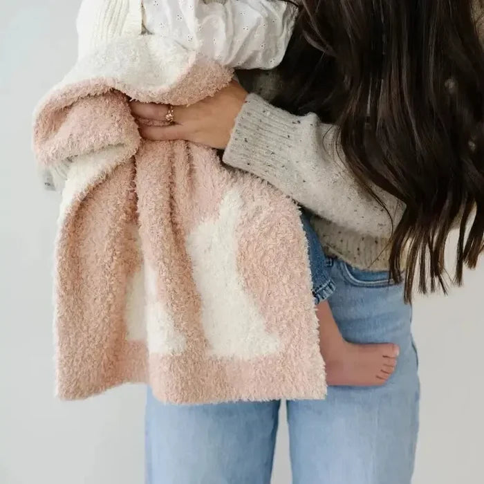 Saranoni - Bamboni Mini Blankets - Double-Layer-Lovey + Security Blankets-Bunny-Posh Baby