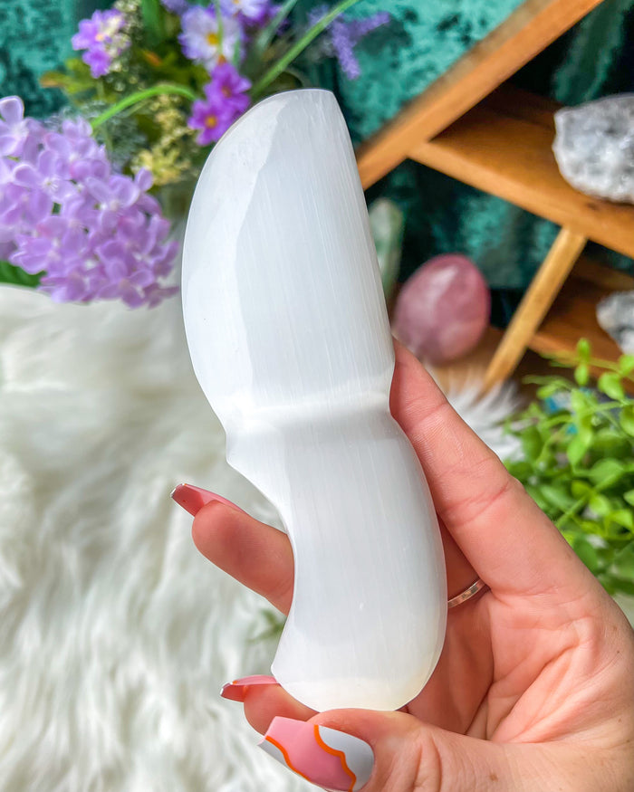 Satin Spar {Selenite} Dagger ~4 inches
