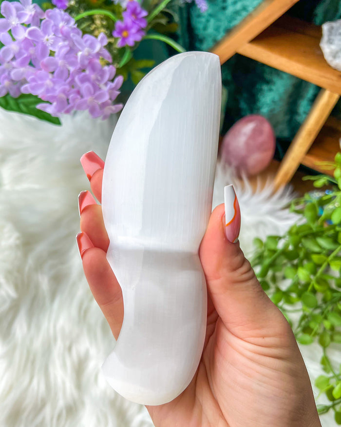 Satin Spar {Selenite} Dagger ~4 inches
